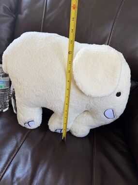 ivory ella Sherpa Elephant Plush Pillow child car travel toy stuffed animal new